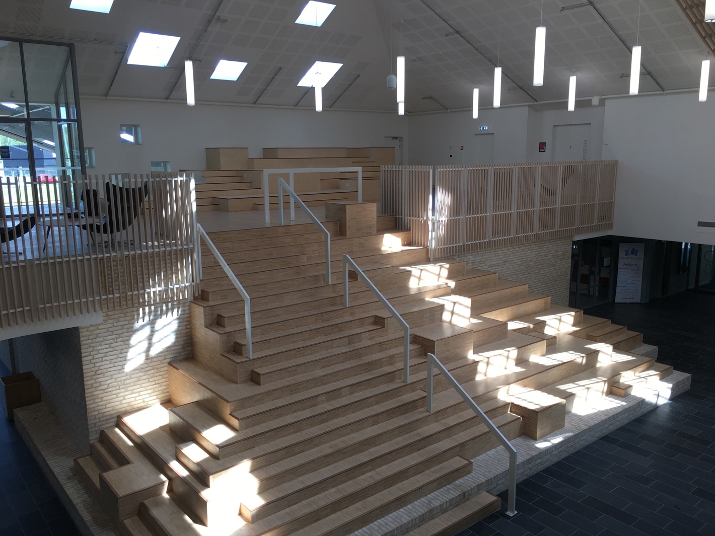 Den store trappe på Hjertet fra siden