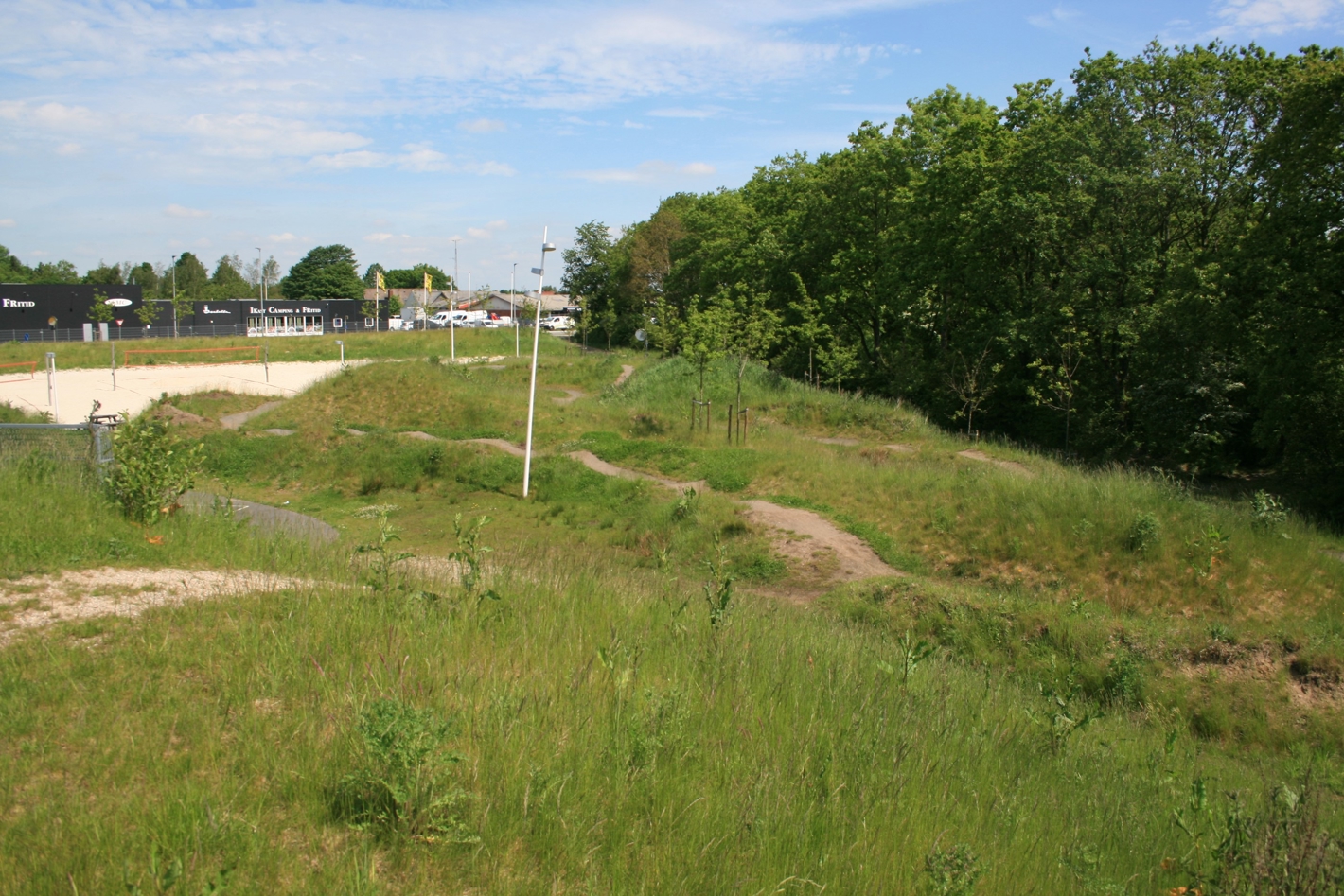 Mountainbike bane ved siden af Hjertet